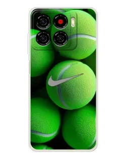 Чехол для ZTE Blade A56 с картинкой «Теннисные мячи Найк»