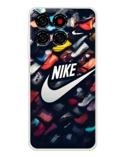 Чехол для ZTE Blade A56 с картинкой «Коллекция кроссовок Nike»
