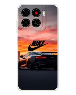 Чехол для ZTE Blade A56 с картинкой «Nike и суперкар»