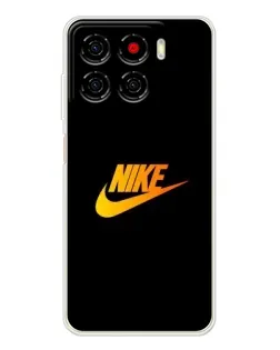Чехол для ZTE Blade A56 с картинкой «Золотой логотип Nike»