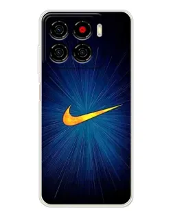 Чехол для ZTE Blade A56 с картинкой «Синий пульс Nike»