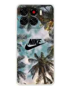Чехол для ZTE Blade A56 с картинкой «Тропический принт Nike»