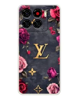 Чехол для ZTE Blade A56 с картинкой «Цветочный Louis Vuitton»