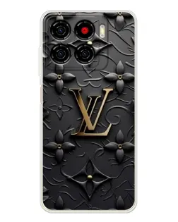 Чехол для ZTE Blade A56 с картинкой «Кожаная текстура LV»