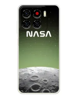 Чехол для ZTE Blade A56 с картинкой «NASA — лунный градиент»