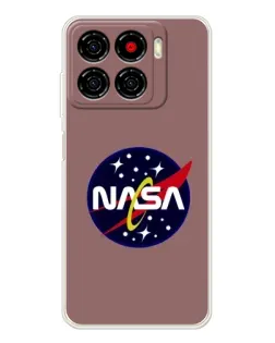 Чехол для ZTE Blade A56 с картинкой «NASA — ретро космос»