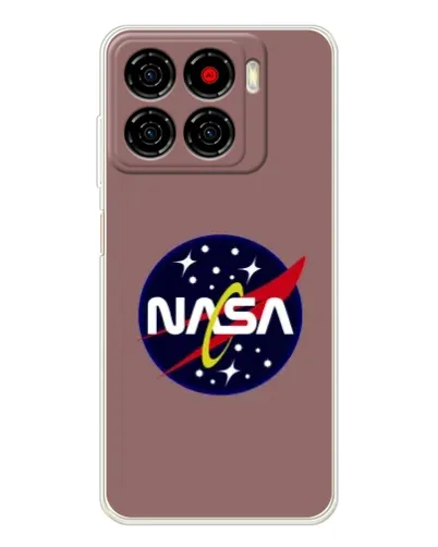 Чехол для ZTE Blade A56 с картинкой «NASA — ретро космос»