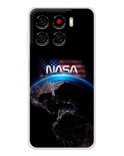 Чехол для ZTE Blade A56 с картинкой «Земля из космоса NASA»