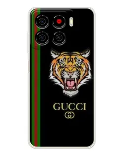 Чехол для ZTE Blade A56 с картинкой «Тигр Gucci»
