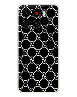 Чехол для ZTE Blade A56 с картинкой «Gucci — сетчатый паттерн»