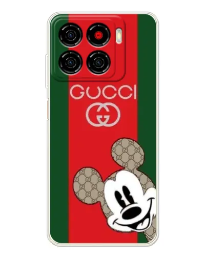 Чехол для ZTE Blade A56 с картинкой «Gucci — полосы и Микки»