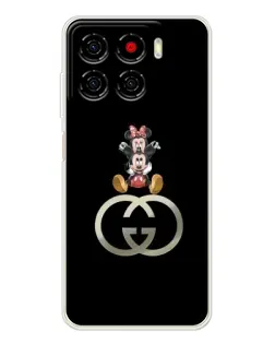 Чехол для ZTE Blade A56 с картинкой «Минни Маус на лого»