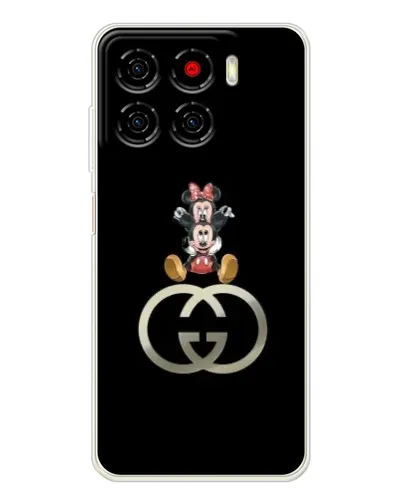 Чехол для ZTE Blade A56 с картинкой «Минни Маус на лого»