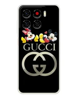 Чехол для ZTE Blade A56 с картинкой «Gucci — герои Disney»