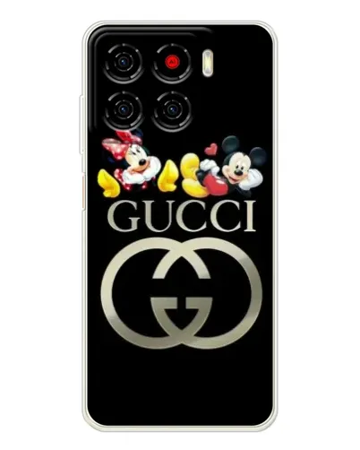 Чехол для ZTE Blade A56 с картинкой «Gucci — герои Disney»