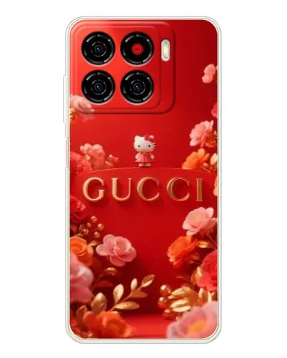 Чехол для ZTE Blade A56 с картинкой «Gucci — золотой сад»