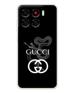Чехол для ZTE Blade A56 с картинкой «Gucci — серебряная змея»