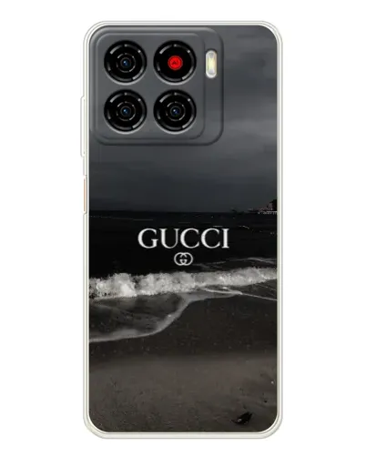 Чехол для ZTE Blade A56 с картинкой «Gucci — морской прибой»
