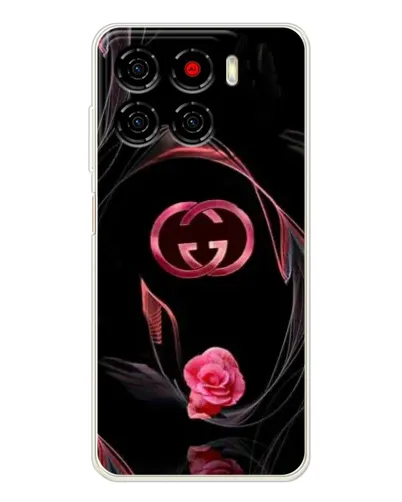Чехол для ZTE Blade A56 с картинкой «Gucci — неоновая роза»