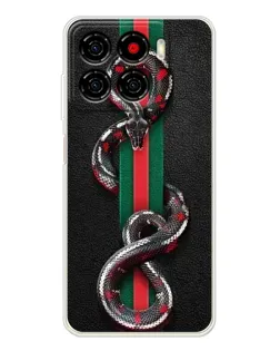 Чехол для ZTE Blade A56 с картинкой «Gucci — змея на полосе» Чехол для ZTE Blade A56 с картинкой «Gucci — змея на полосе»
