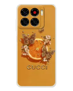 Чехол для ZTE Blade A56 с картинкой «Gucci — золотые бабочки» Чехол для ZTE Blade A56 с картинкой «Gucci — золотые бабочки»