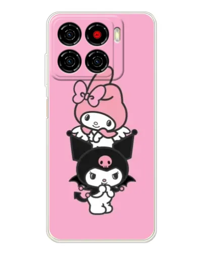Чехол для ZTE Blade A56 с картинкой «My Melody и Kuromi» Чехол для ZTE Blade A56 с картинкой «My Melody и Kuromi»