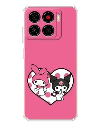 Чехол для ZTE Blade A56 с картинкой «Kuromi и My Melody» Чехол для ZTE Blade A56 с картинкой «Kuromi и My Melody»