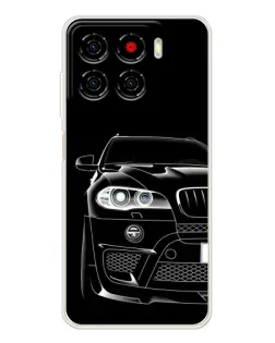 Чехол для ZTE Blade A56 с картинкой «Темный силуэт BMW»