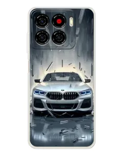 Чехол для ZTE Blade A56 с картинкой «BMW в свете фар»