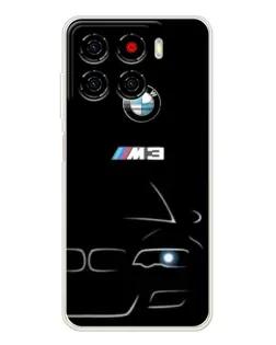 Чехол для ZTE Blade A56 с картинкой «Минималистичный принт BMW M3»