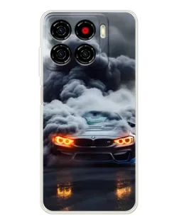 Чехол для ZTE Blade A56 с картинкой «BMW в дыму»