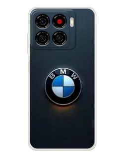 Чехол для ZTE Blade A56 с картинкой «Логотип BMW — минимализм»