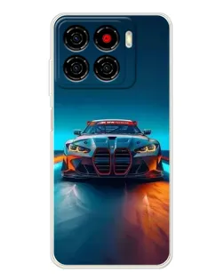Чехол для ZTE Blade A56 с картинкой «BMW — огни неона» Чехол для ZTE Blade A56 с картинкой «BMW — огни неона»