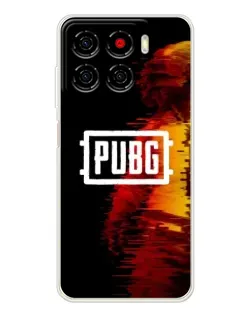 Чохол для ZTE Blade A56 з картинкою «Яскравий логотип PUBG»
