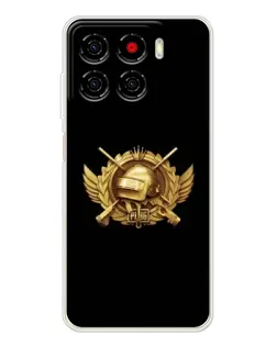 Чохол для ZTE Blade A56 з картинкою «PUBG — помаранчевий градієнт»