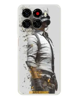 Чехол для ZTE Blade A56 с картинкой «PUBG — боец в пыли»