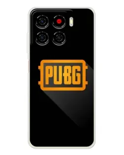 Чехол для ZTE Blade A56 с картинкой «PUBG — рамка лого»