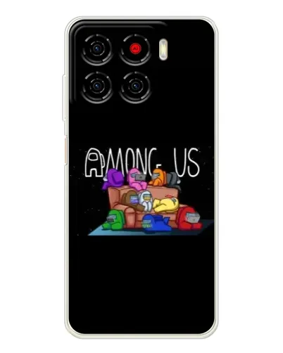 Чехол для ZTE Blade A56 с картинкой «Логотип Among Us» Чехол для ZTE Blade A56 с картинкой «Логотип Among Us»