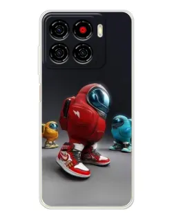Чохол для ZTE Blade A56 з картинкою «Among Us — 3D стиль»
