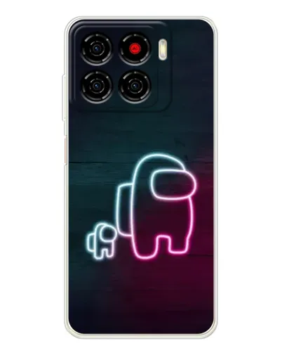 Чехол для ZTE Blade A56 с картинкой «Among Us неон-арт» Чехол для ZTE Blade A56 с картинкой «Among Us неон-арт»
