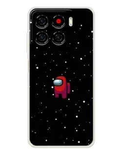 Чехол для ZTE Blade A56 с картинкой «Красный Among Us»