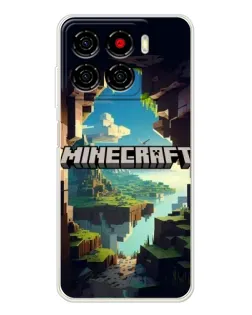 Чохол для ZTE Blade A56 з картинкою «Печера Майнкрафт»