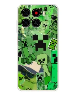 Чохол для ZTE Blade A56 з картинкою «Кріпери Minecraft»