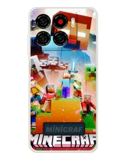 Чохол для ZTE Blade A56 з картинкою «Minecraft герої гри»