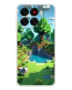 Чехол для ZTE Blade A56 с картинкой «Minecraft летний день»