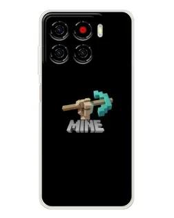 Чехол для ZTE Blade A56 с картинкой «Алмазная кирка»