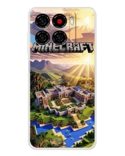 Чехол для ZTE Blade A56 с картинкой «Minecraft панорама»