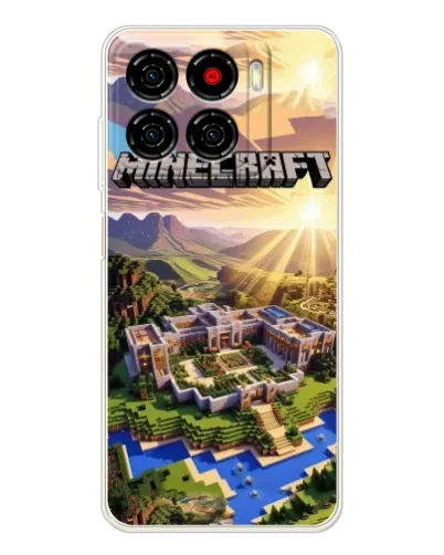 Чехол для ZTE Blade A56 с картинкой «Minecraft панорама»