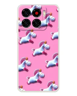 Чехол для ZTE Blade A56 с картинкой «Единороги на розовом» Чехол для ZTE Blade A56 с картинкой «Единороги на розовом»