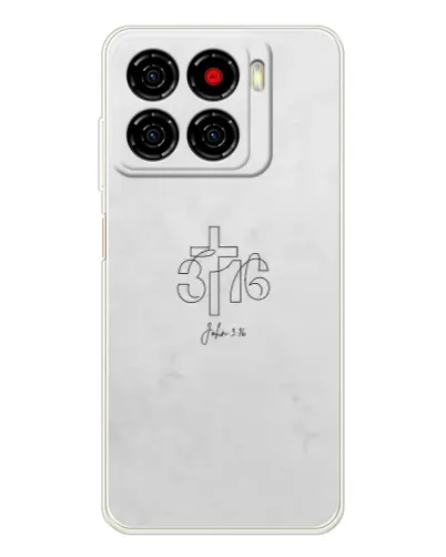 Чехол для ZTE Blade A56 с картинкой «Иоанна 3:16 Крест»